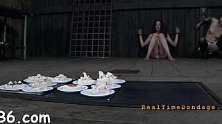 Ferocious Whipping For Bound Gal In Hardcore Contest
