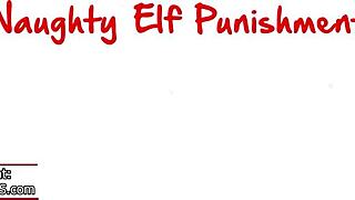 Naughty elf Felix punished! Big boobs tattooed temptress takes monster cock deepthroat in garage hentai