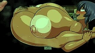 Tanned natsuki in hentai game episode 38 receives huge cock blowbang, pouring cum deep in her womb.