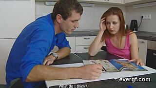 bankrupt guy lets mate bang his cute ex-girlfriend for quick cash  