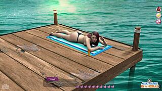 Peeping Tom Helps Naomi In Threesome With Hotties