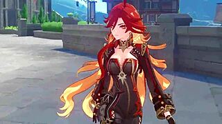 Mavuika sucks and fucks in Jean's office trailer from Genshin Impact.