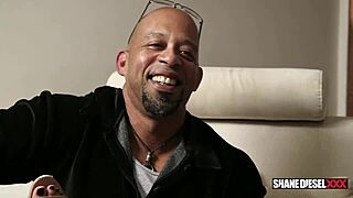 Harley Dean sucks big cock intensely for job