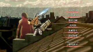 Detailed scenes from Attack on Titan episode 11 in full HD dub