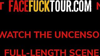 cheating latina wife takes sloppy deep throat cum