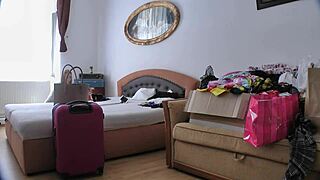 hot lingerie haul turns into wild ass and pussy flashing with big natural tits party