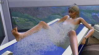 The stepson impregnates his stepmother on new years eve in this animated scene