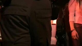 teen 18+ friends explore at university party