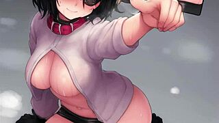 want to hear sexy teen lick your ear in the rain? put on headphones for this hentai