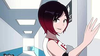 Rose relaxes after an intense workout session!