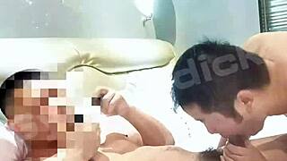 Gay Asian Amateur Couple Fucks Bareback