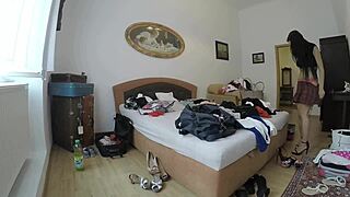 hot lingerie haul turns into wild ass and pussy flashing with big natural tits party