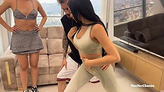 Latina housewives get their athletic desires fulfilled by their personal trainer