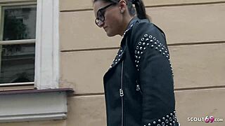 german scout picks up teen 18+ barbara for fake job