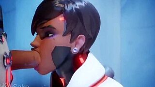 Overwatch NSFW compilation with cum on face and deepthroat