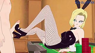 Android 18 And Chi-Chi Bunny Girls In Intense Dragon Ball Hentai Sex!