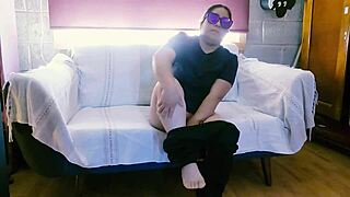 Degenerate voyeur touches lady and demands she undress!