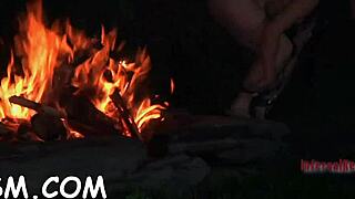 Honey in latex costume gets punished with rough blowjob and fucking in garage bondage