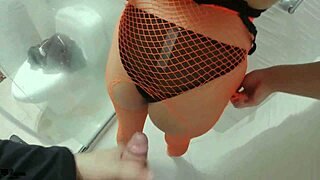 Skinny teen stepsister with small tits getting hardcore ass fucking and creampie until filled with cum