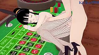 3D animated porn featuring Android 18 and Chi-Chi in action
