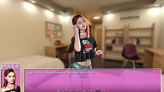 Petite redhead enjoys ramen while exploring summer in the city vibes