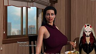 i watch this gamer girl play a porn game, it's so hot with big tits