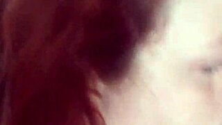 Slutty girlfriend gets cum splashed all over her big tits.