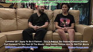 i become doctor tampa and use rebel wyatt as a human guinea pig becuase she has no health insurance and give her orgasms