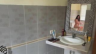 Stepson Unloads a Mouthful of Cum While I'm on the Toilet