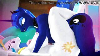 Ponypmv spectacle with futanari and monster cock