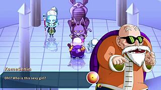 Vados Shows Master Roshi Her Huge Boobs!