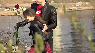 i see this shy teen getting her anus stretched in a homemade video