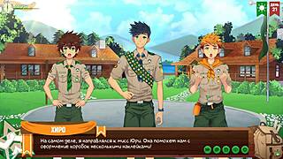 i got permission from the scoutmaster in game friends camp episode 34 russian voiceover