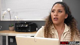 Lesbian Babes Stuck and Horny in Office Sex Frenzy