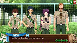 i got permission from the scoutmaster in game friends camp episode 34 russian voiceover