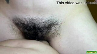 18-year-old with hairy pussy wants to film her first porn scene with me