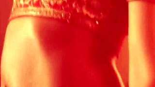 sexy belly dancer arousing alone
