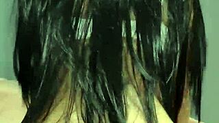 Brunette Cowgirl with Big Ass Rides Dick to Wet Creampie