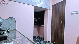 We have sex in the kitchen when her husband is not watching