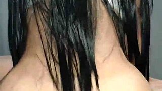 Brunette Cowgirl with Big Ass Rides Dick to Wet Creampie