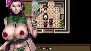 in this hentai game, curing the hot scientist with big tits and ass