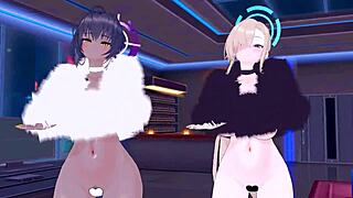 yo, Asuna and Karin in this MMD hentai are just insane, right?