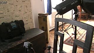 GIRLS BACKSTAGE in LINGERIE and LEATHER, NO PANTIES, ASS SHAKING