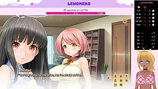 i am vtuber lewdneko playing love cubed part 9 with moaning