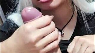 white moon gave me deepthroat blowjob