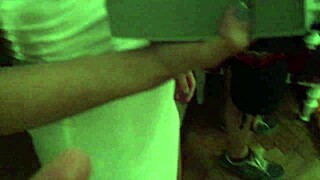 GIRLS BACKSTAGE in LINGERIE and LEATHER, NO PANTIES, ASS SHAKING