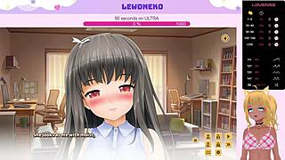i am vtuber lewdneko playing love cubed part 9 with moaning