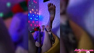 Tattooed Redhead Babe Masturbates To Orgasm With Vibrator After Party