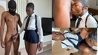 teen in uniform banging hard, check full video now