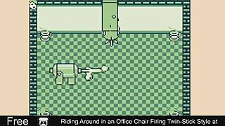 Office Chair Riding Game with Twins